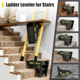 Mogseek extension-ladder jack stand-off for slope use