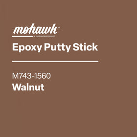 Mohawk Epoxy Putty Stick Walnut sanded finish ready for staining or painting.