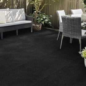 Mohawk Home stall mat side profile highlights edge stability and non-slip grip for safety