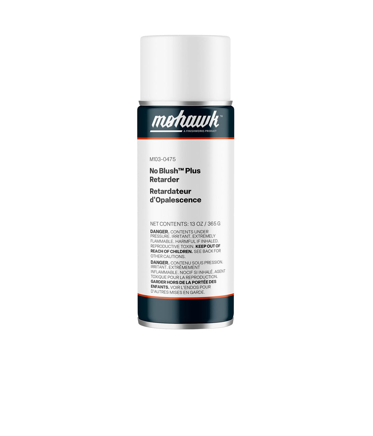 Applying Mohawk No-Blush Plus Retarder spray can to a wooden surface to reflow lacquer.