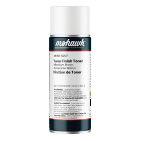 Mohawk Tone Finish Toner can for medium brown American Walnut enables quick touch-ups