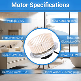 Copper motor construction by MOHTOL for better conductivity and heat handling.