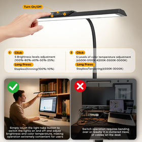 MOICO flexible gooseneck directs light precisely where needed.