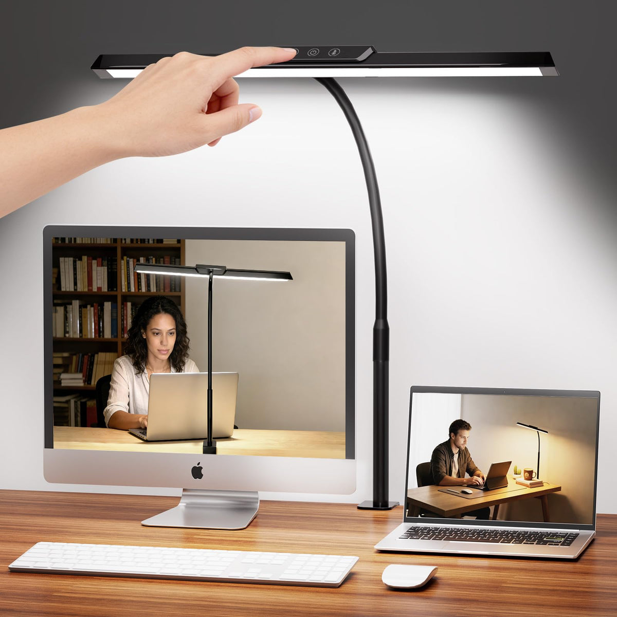 MOICO LED desk lamp clip delivers flicker-free illumination for long study sessions.