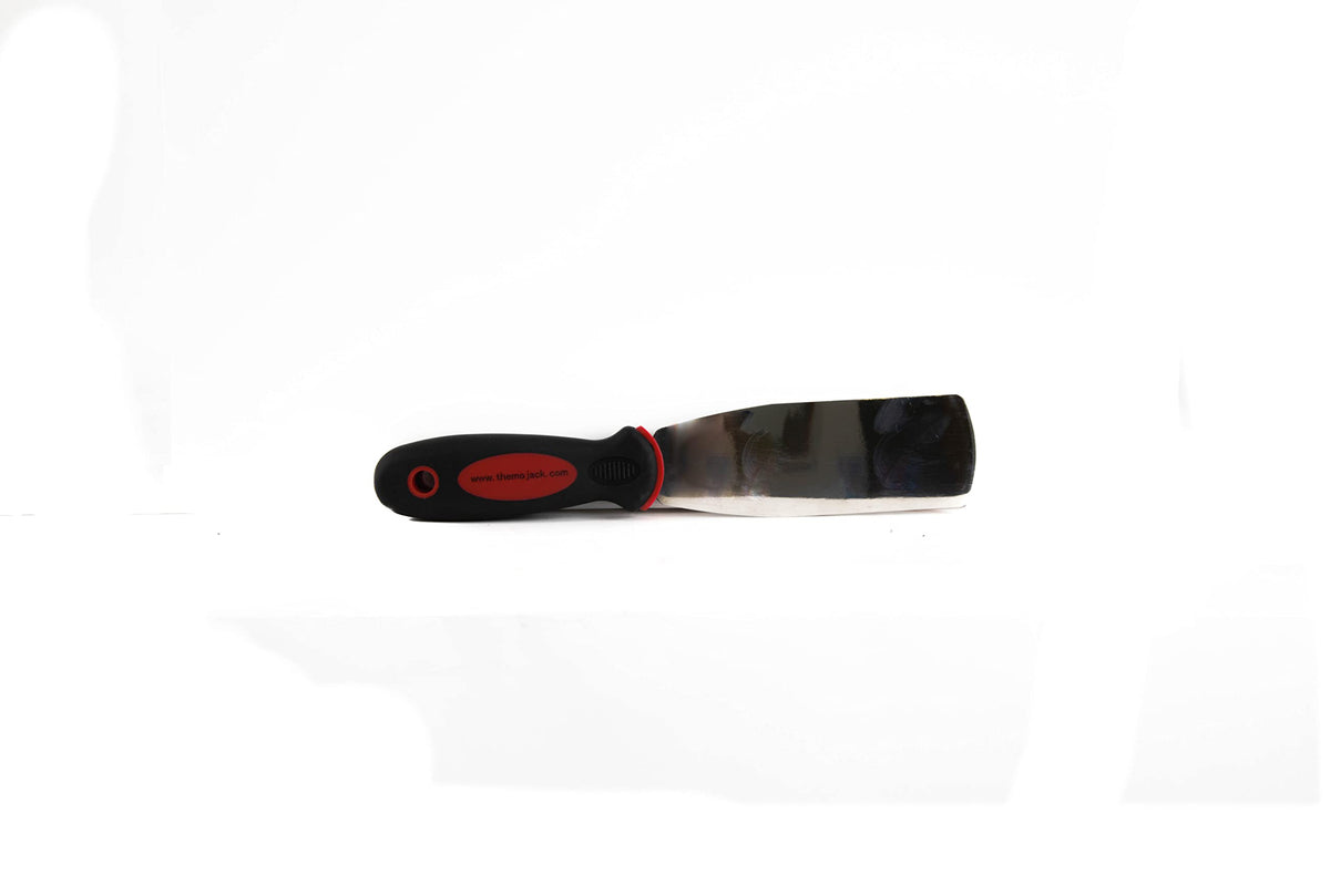 MoJack deck scraper enables wall covering removal with broad blade contact.