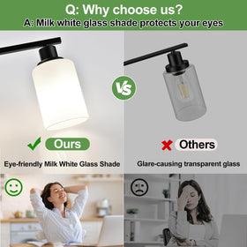 MOKATNG long 27.2-inch vanity light provides wide coverage for large mirrors.