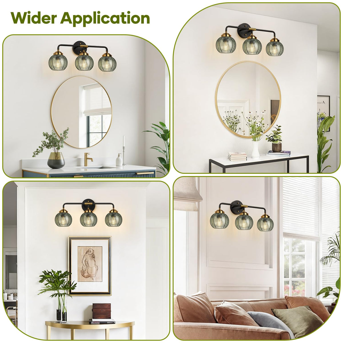 MOKATNG leaf-pattern shadow from green glass shade on wall