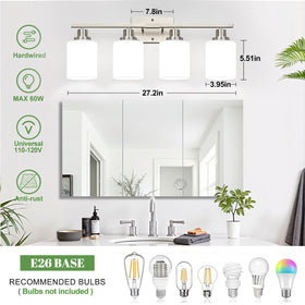 MOKATNG modern bathroom wall lamp adds sleek style to mirrors and cabinets