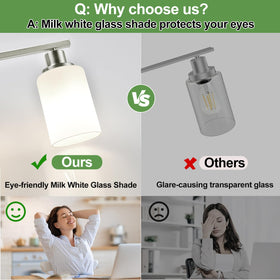 MOKATNG vanity light mounts up or down to fit your space