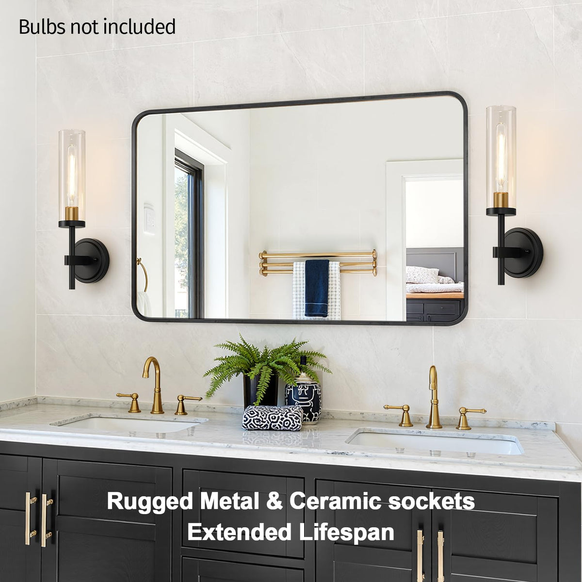 Full metal body of MOKATNG wall sconce designed for safety and durability
