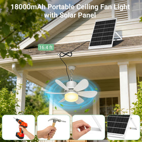 MOKOQI Solar Fan Remote Control enables easy fan and light adjustments