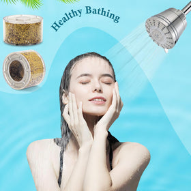 Molgoc premium carbon material enhances filtration and flow for a pleasant shower.