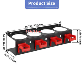 MOLIGOU detailing bottle organizer with four holes keeps detailing products within reach.