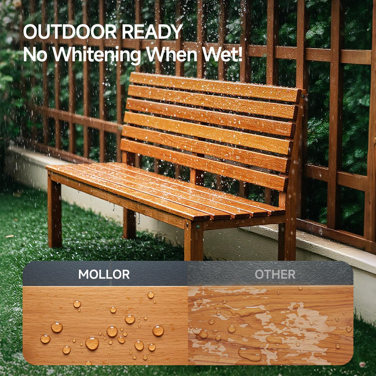 Mollor restores garden furniture with vibrant color.