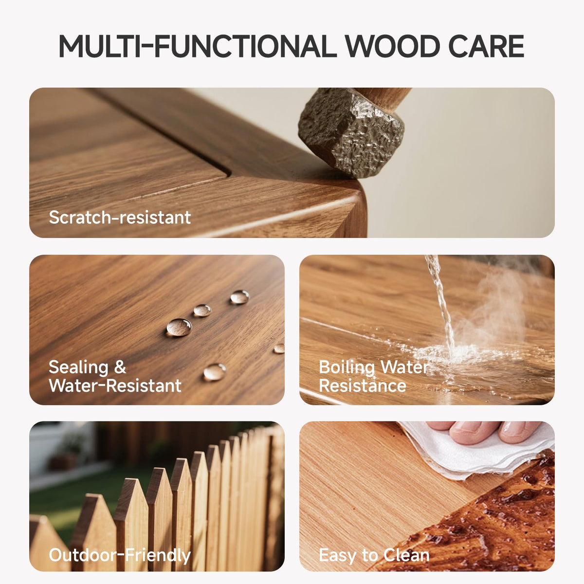 Mollor fast-drying stain suitable for outdoor projects.