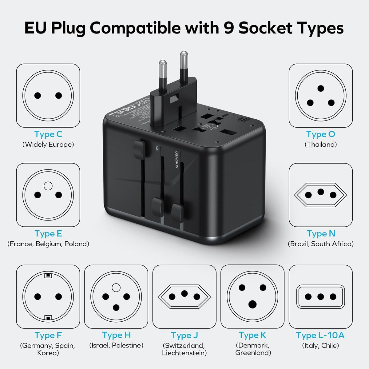 MOMAX compact design ideal for travel bags and on-the-go charging.