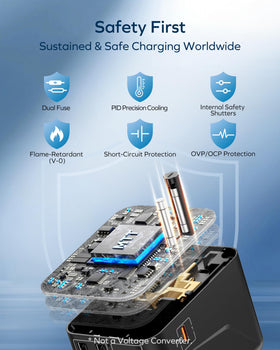 Momax cruise-friendly travel adapter ready for ship use