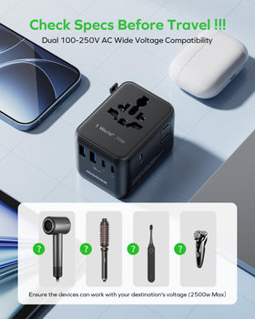 Laptop and phone charging simultaneously on the go