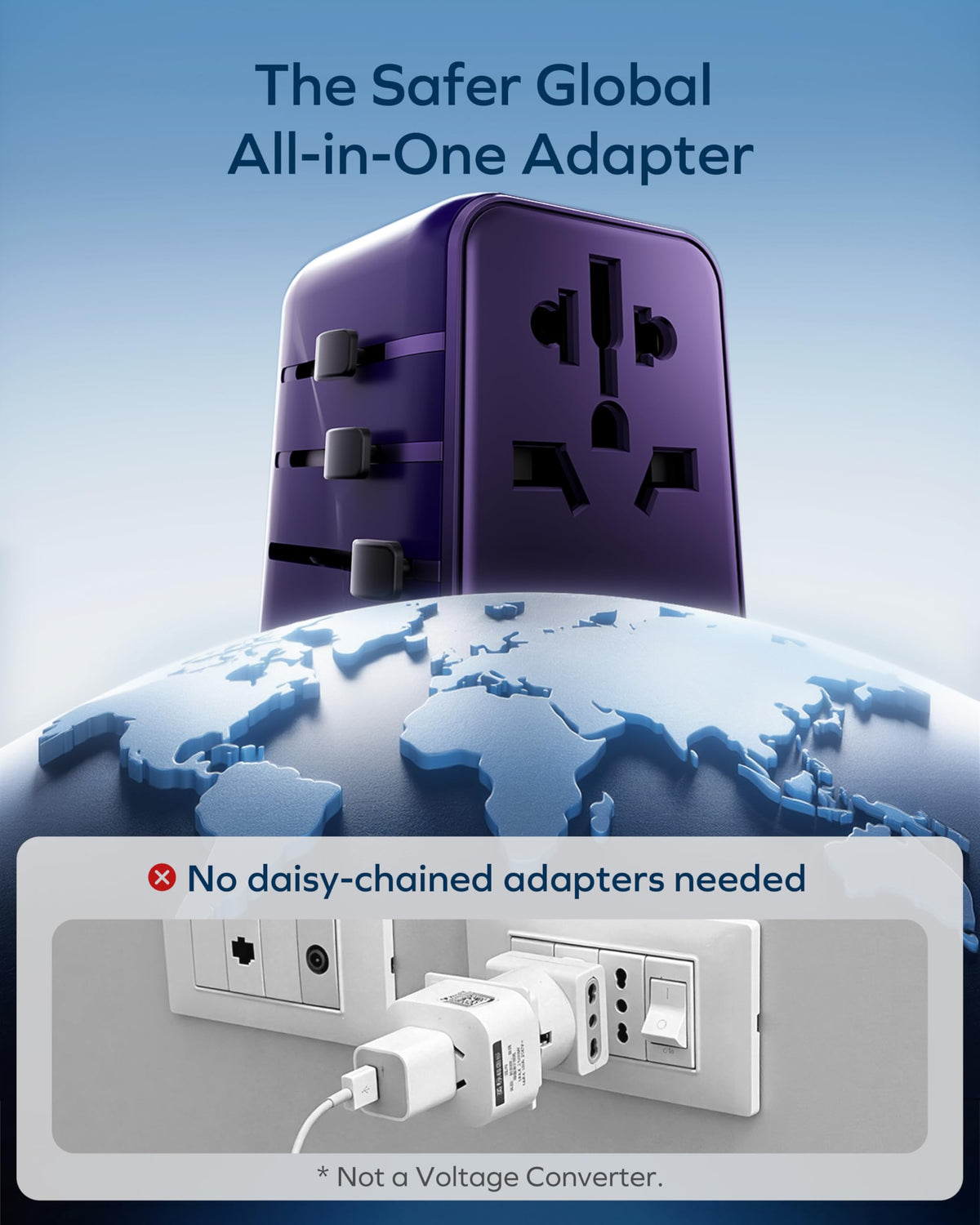 US type A plug suitable for North America and Japan