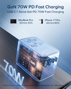 UK plug type G shown for compatibility with UK sockets