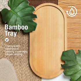 Bamboo pump detail on MOMEEMO dispenser for smooth operation.