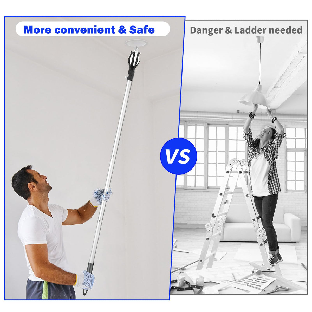 momolove light bulb changer secure grip handle during bulb removal