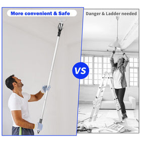 momolove light bulb changer secure grip handle during bulb removal