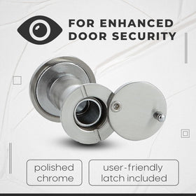 MomsUnited peephole latch demonstrates smooth open and close for easy viewing.