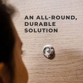 Two-pack MomsUnited peepholes option for flexible front door security.