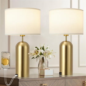 MoMyofdy gold lamps set of 2 with touch control for effortless night-time lighting.