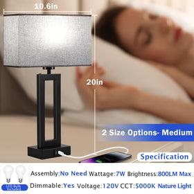 MoMyofdy lamps illustrating silent touch-control operation at bedside