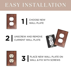 Monarch Abode matte black wall plate offers modern contrast and durable copper construction