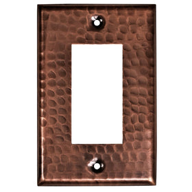 Monarch Abode pure copper rocker wall plate with hand hammered texture for durable style