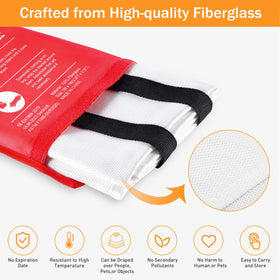 Mondoshop fire blanket camping-use highlights versatile outdoor safety for grills.
