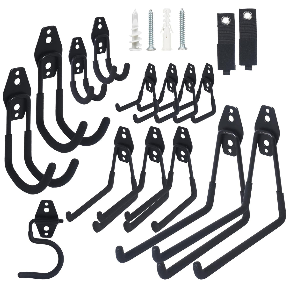Moneek's Hardware 16-pack garage hooks for versatile storage