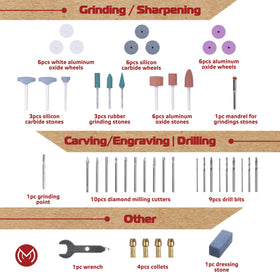 MonoPro grinding wheels for metal and plastic detail work.