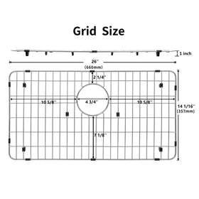 MONSINTA kitchen grid rear drain layout promotes efficient drainage