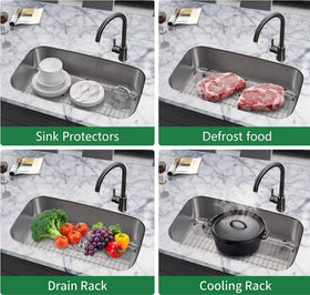 MONSINTA sink grid drying rack keeps glassware dry