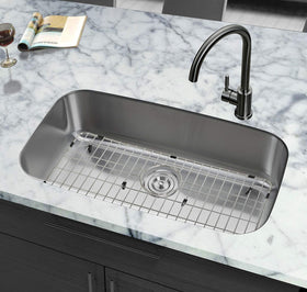 MONSINTA sink grid stainless steel construction resists rust