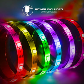 Monster Smart RGB strip 50ft sound reactive to music and movies.