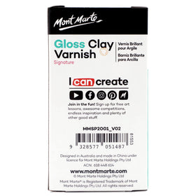 Mont Marte Soft Taklon brush applying thin, even coats on clay