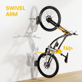 MonTEK wall mount keeps a road bike flush against the wall to save space.