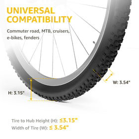 monTEK bikes with fenders neatly accommodated on the wall rack