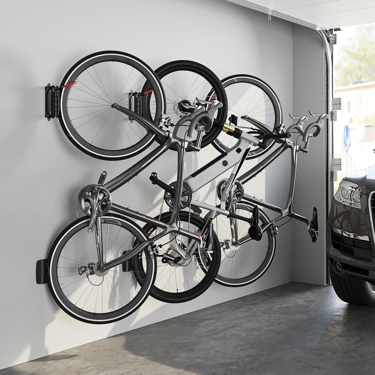 mount fits bikes with fenders without compromising storage space