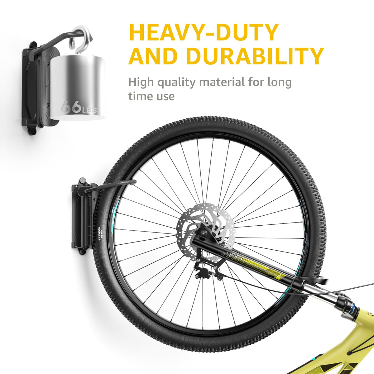 monTEK Swivel feature allows left, center, or right bike positioning