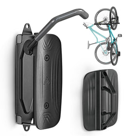 monTEK Swivel Bike Wall Mount holds bike vertically for space-saving storage
