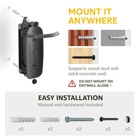 monTEK vertical bike storage demonstrating easy wall-mounted access
