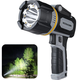 MOONASION spotlight with compact design, ideal for camping and boating on the go.