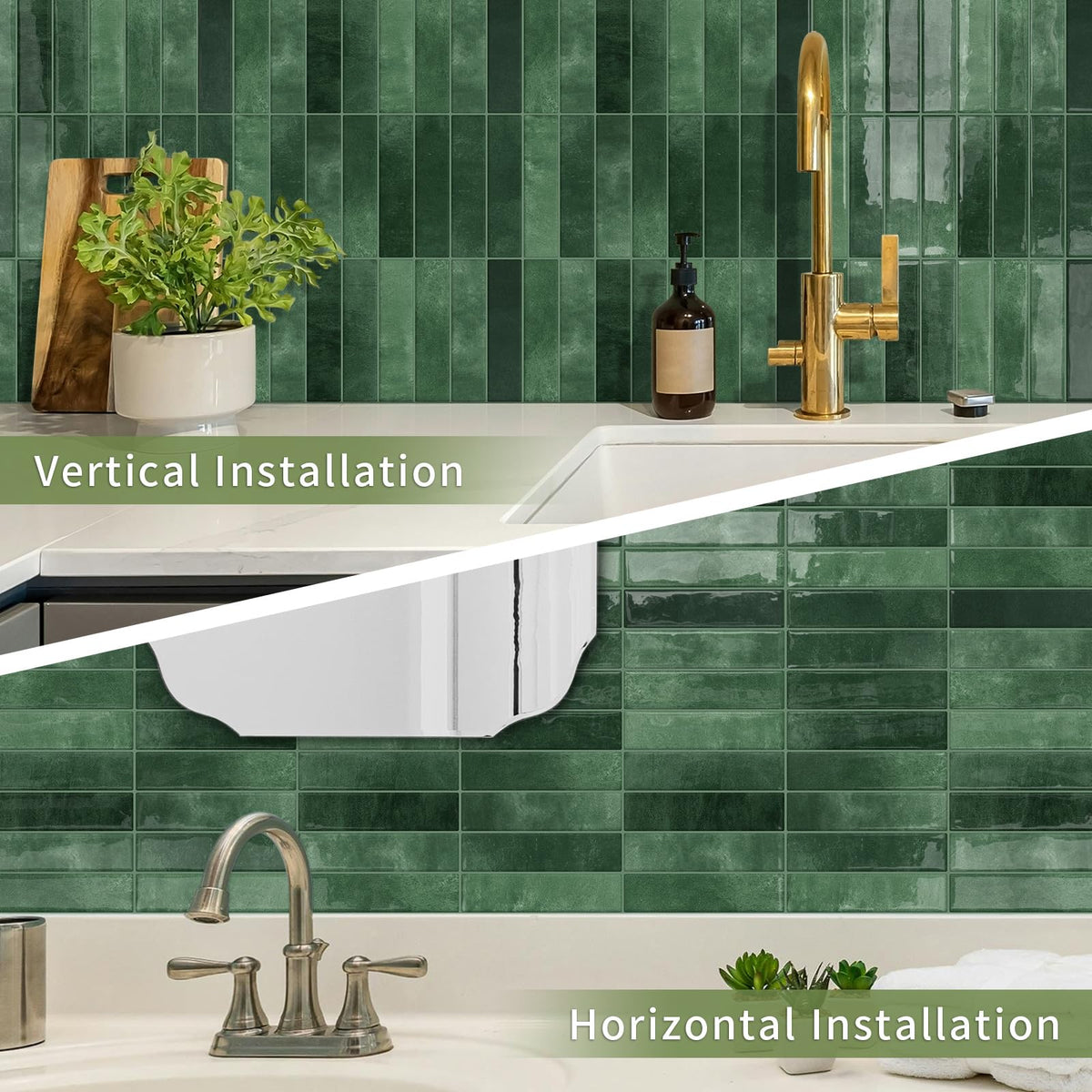 Moonfun strong adhesive backing ensures secure, long-lasting tile installations