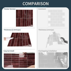 MOONFUN waterproof kitchen bathroom tiles for resilient surfaces
